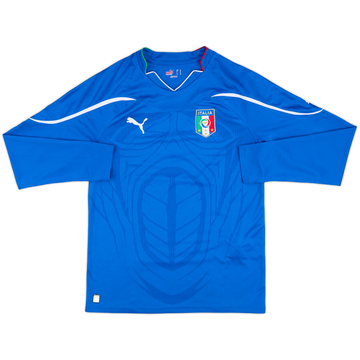 2010-12 Italy Home L/S Shirt - 9/10 - (M)
