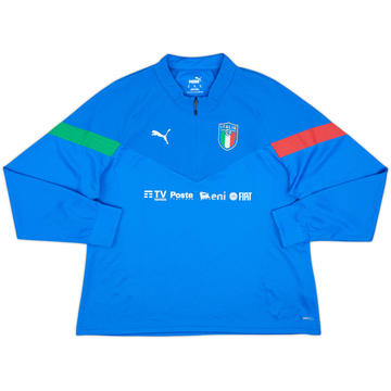 2022-23 Italy Puma 1/4 Zip Training Top - 8/10 - (XL.Boys)