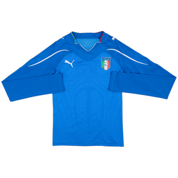 2010-12 Italy Authentic Home L/S Shirt - 5/10 - (S)