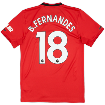 2019-20 Manchester United Home Shirt B.Fernandes #18 - 6/10 - (S)