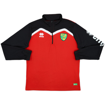 2014-15 Norwich Errea 1/4 Zip Drill Top - 8/10 - (M)