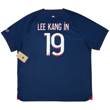 2023-24 Paris Saint-Germain Home Shirt Lee Kang-in #19 (XXL)