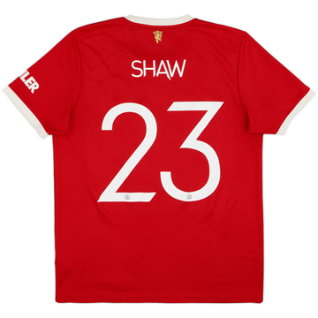 2021-22 Manchester United Home Shirt Shaw #23 - 7/10 - (L)
