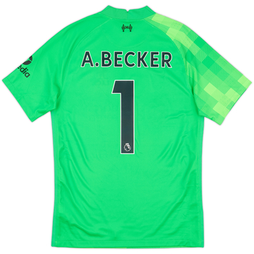 2021-22 Liverpool GK S/S Shirt A.Becker #1 - 8/10 - (S)