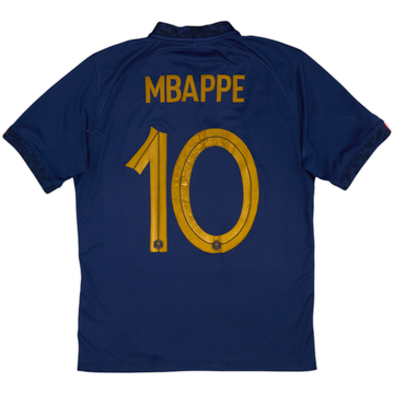 2022-23 France Home Shirt Mbappe #10 - 6/10 - (S)
