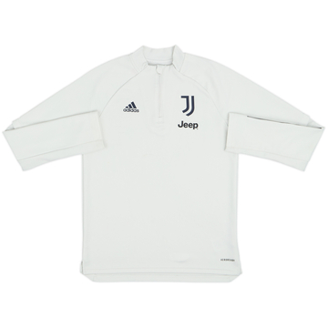 2020-21 Juventus adidas 1/4 Zip Drill Top - 7/10 - (M.Boys)