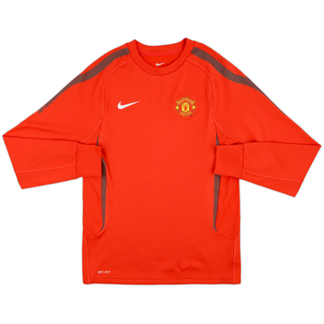 2010-11 Manchester United Nike Sweat Top - 7/10 - (S)