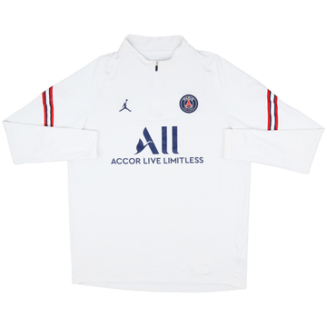 2021-22 Paris Saint-Germain Nike Jordan 1/4 Zip Sweat Top - 7/10 - (XL)