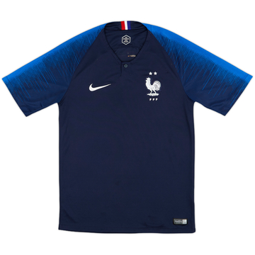 2018 France Home Shirt - 7/10 - (S)