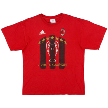 2007-08 AC Milan CL Winners adidas Graphic Tee - 5/10 - (S)