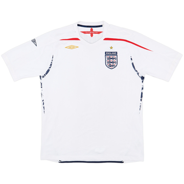 2007-09 England Home Shirt - 5/10 - (XL)