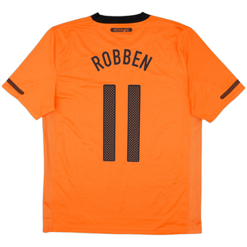 2010-11 Netherlands Home Shirt Robben #11 - 9/10 - (M)