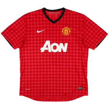 2012-13 Manchester United Home Shirt - 5/10 - (XL)