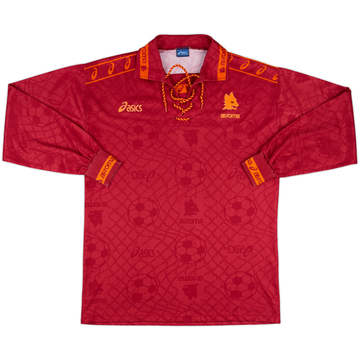 1994-95 Roma Home L/S Shirt - 8/10 - (XL)