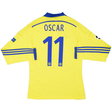 Camiseta L/S de visitante del Chelsea 2014-15 Oscar #11 (S)