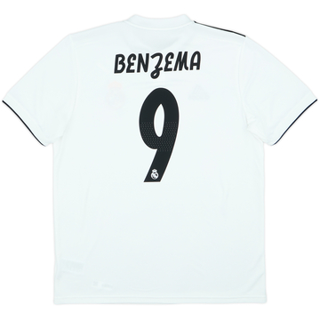 2018-19 Real Madrid Home Shirt Benzema #9 (L)