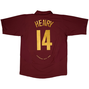 2005-06 Arsenal Home Shirt Henry #14 (XL)