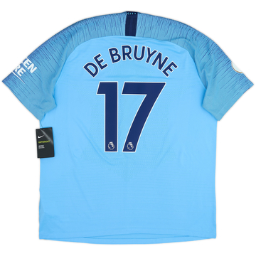 2018-19 Manchester City Authentic Home Shirt De Bruyne #17 (XL)