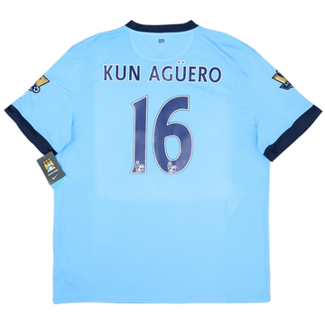 2014-15 Manchester City Home Shirt Kun Aguero #16 (XXL)