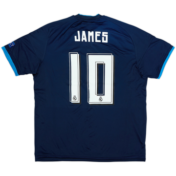 Camiseta de la tercera equipación del Real Madrid 2015-16 James #10 - 8/10 - (L)