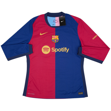 2024-25 Barcelona Authentic Home L/S Shirt (XL)