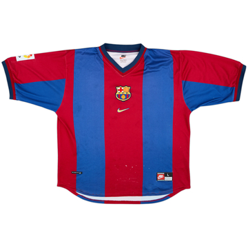 1998-00 Barcelona Home Shirt - 4/10 - (L)
