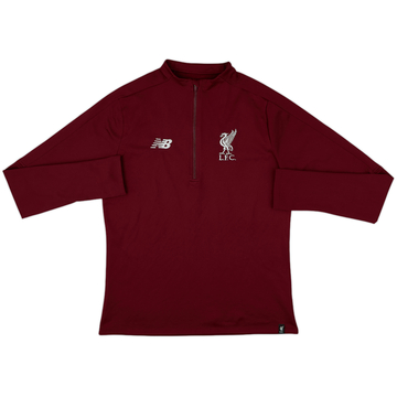 2018-19 Liverpool New Balance 1/4 Zip Drill Top - 8/10 - (M)