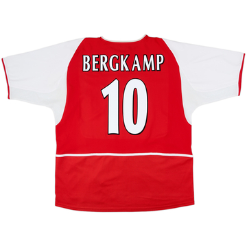 2002-04 Arsenal Home Shirt Bergkamp #10 - 8/10 - (XXL)