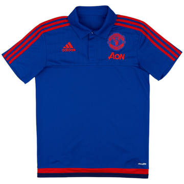 2015-16 Manchester United adidas Polo Shirt - 8/10 - (S)
