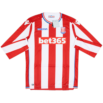 2017-18 Stoke City Home L/S Shirt (XL)
