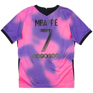 2020-21 Paris Saint-Germain Fourth Shirt Mbappe #7 - 10/10 - (M)