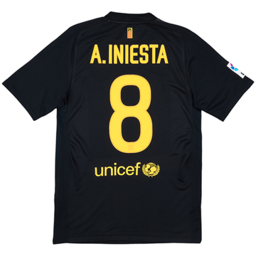 2011-12 Barcelona Away Shirt A.Iniesta #8 - 9/10 - (S)