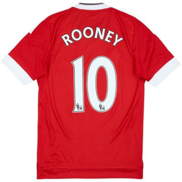 2015-16 Manchester United Home Shirt Rooney #10 - 8/10 - (XS)