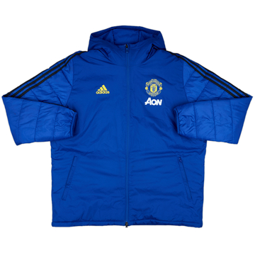 2019-20 Manchester United adidas Padded Bench Coat - 9/10 - (XL)