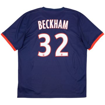 2013-14 Paris Saint-Germain Home Shirt Beckham #32 - 8/10 - (XL)