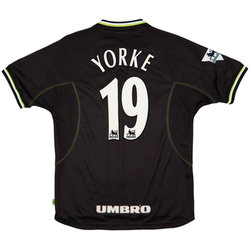 1998-99 Manchester United Third Shirt Yorke #19 - 8/10 - (L)