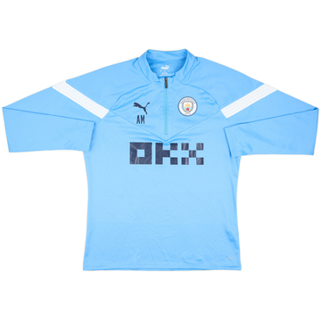 2022-23 Manchester City Puma Staff Issue 1/4 Zip Training Top AM - 8/10 - (L)