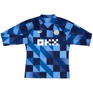 2022-23 Manchester City Puma Pre Match Sweat Top - 7/10 - (L)