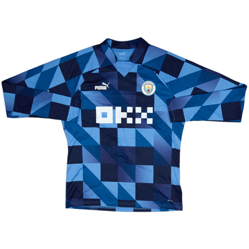 2022-23 Manchester City Puma Pre Match Sweat Top - 6/10 - (L)