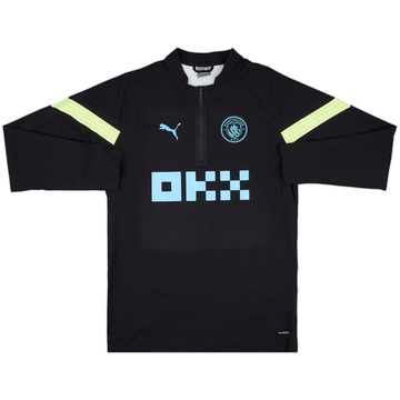 2022-23 Manchester City Puma 1/4 Zip Drill Top - 8/10 - (M)