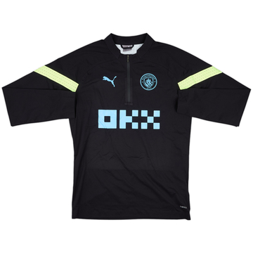 2022-23 Manchester City Puma 1/4 Zip Drill Top - 9/10 - (S)