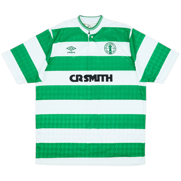1987-89 Celtic Centenary Home Shirt - 9/10 - (L)