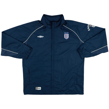 2002-03 England Umbro Hooded Track Jacket - 8/10 - (M)