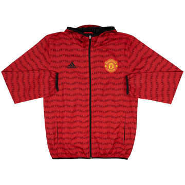 2015-16 Manchester United adidas Hooded Track Jacket - 10/10 - (L)