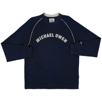 2000s England Umbro 'Michael Owen' Sweat Top - 9/10 - (M)