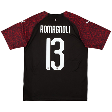 2018-19 AC Milan Third Shirt Romagnoli #13 - 7/10 - (M)