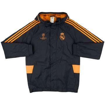 2013-14 Real Madrid adidas CL Hooded Rain Jacket - 5/10 - (M/L)