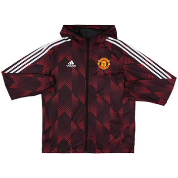 2022-23 Manchester United adidas Hooded Rain Jacket - 7/10 - (M)