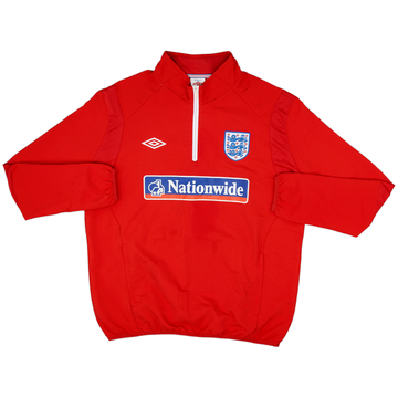 2010-11 England Umbro 1/4 Zip Drill Top - 8/10 - (XL)
