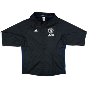 2016-17 Manchester United adidas Hooded Rain Jacket - 9/10 - (L)